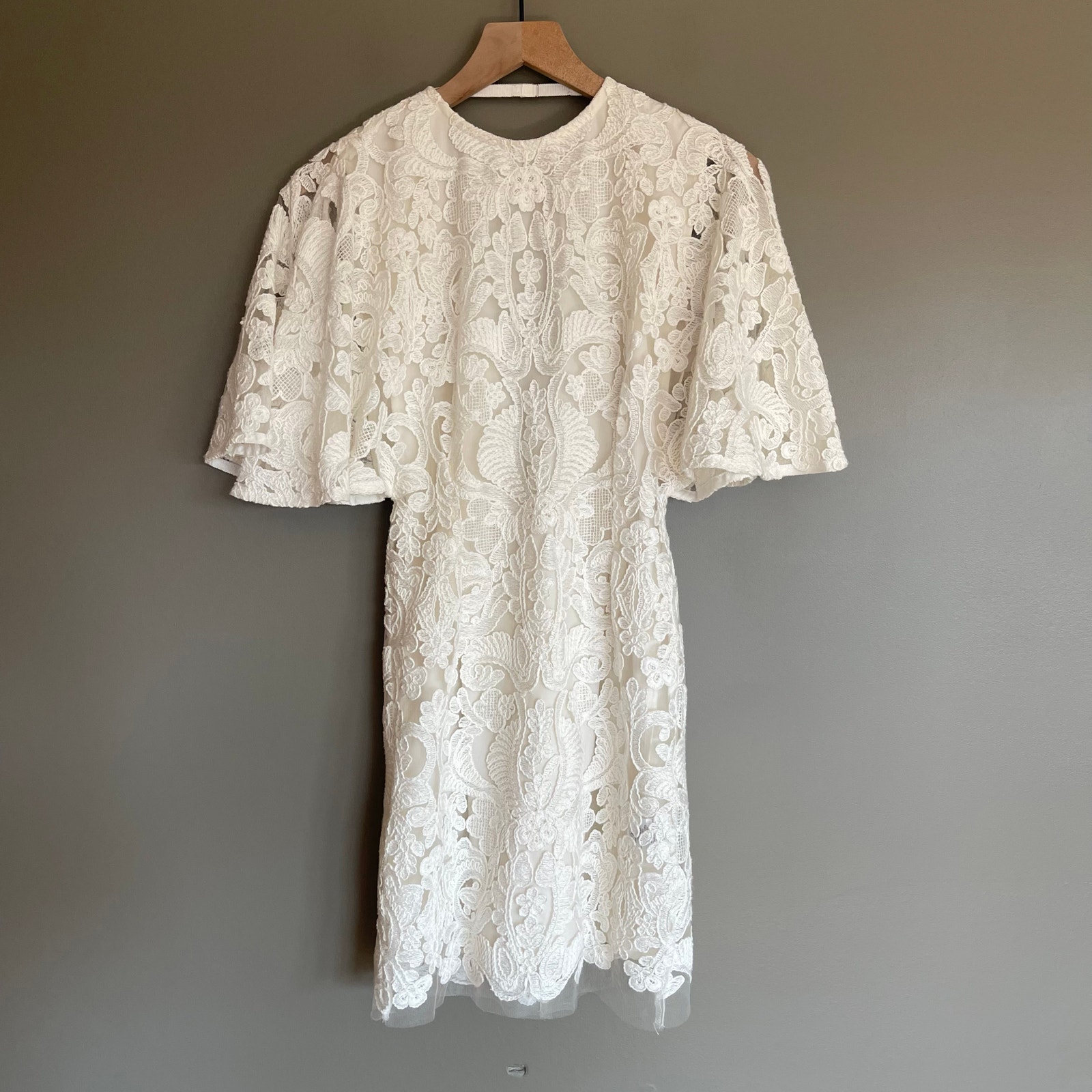 Nwt Sabina Musayev Sondrine Dress White Lace Size Xs Chic Feminine Romantic Sexy — image 3 of 8